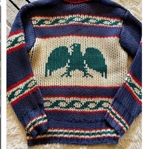 Boho vintage bird cardigan